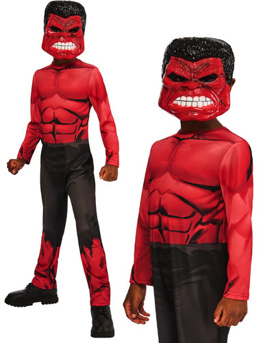 Red hulk costume - red, boys